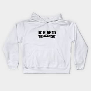 He is Risen Shirt Resurrection Christian Easter Kids Hoodie